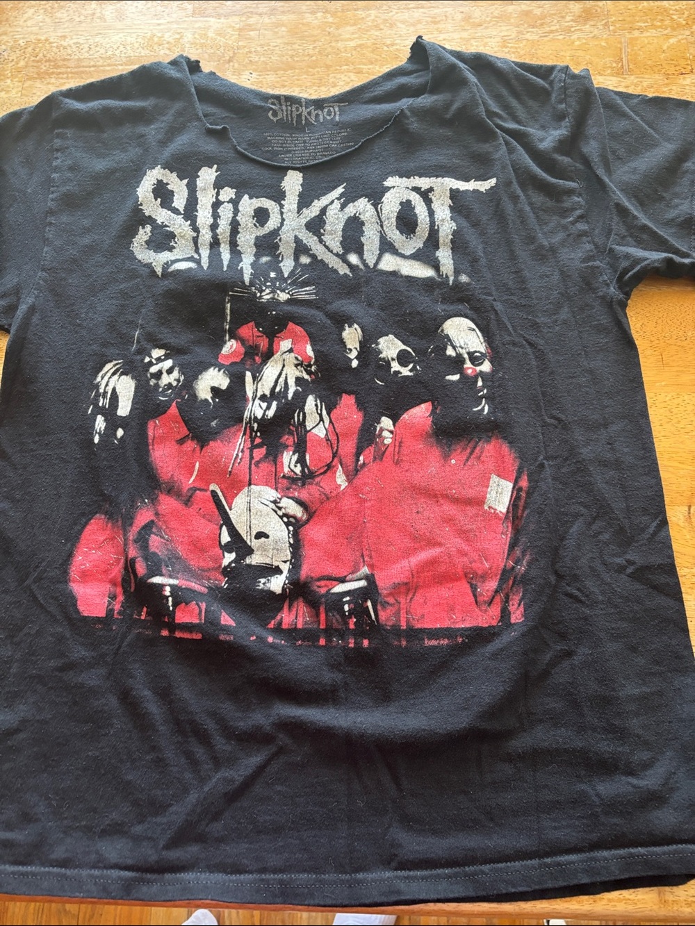 Men large slip, slipknot T-shirt